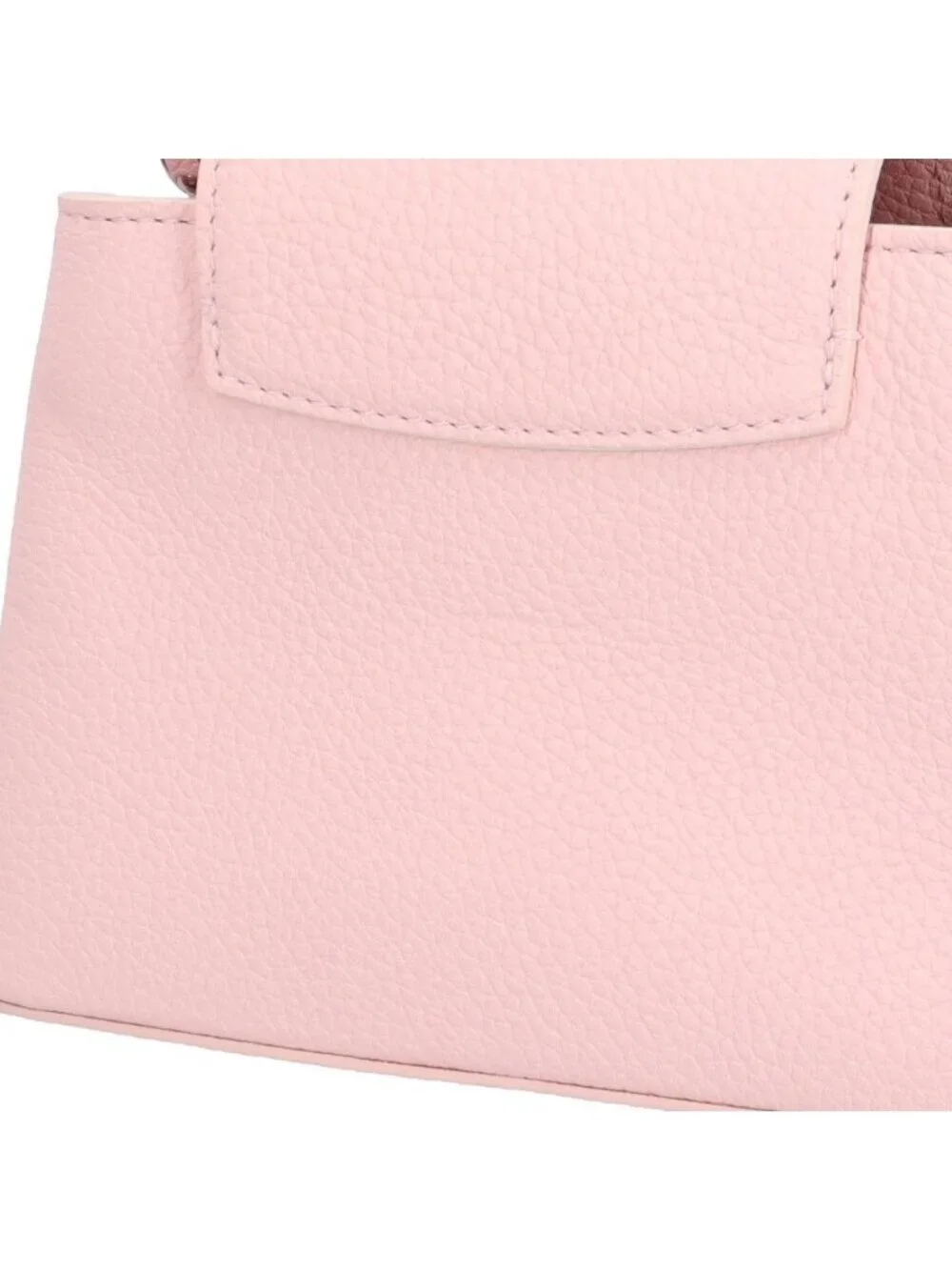 Louis Vuitton Flowers Capucines Mini Shoulder Bag Taurillon Leather Pink